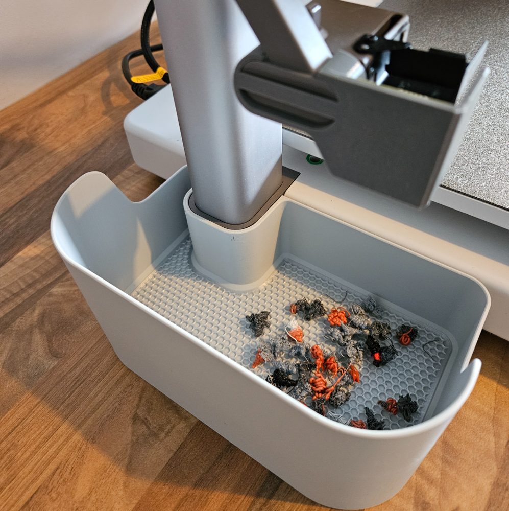 Coletor de resíduo purge impresso em 3D