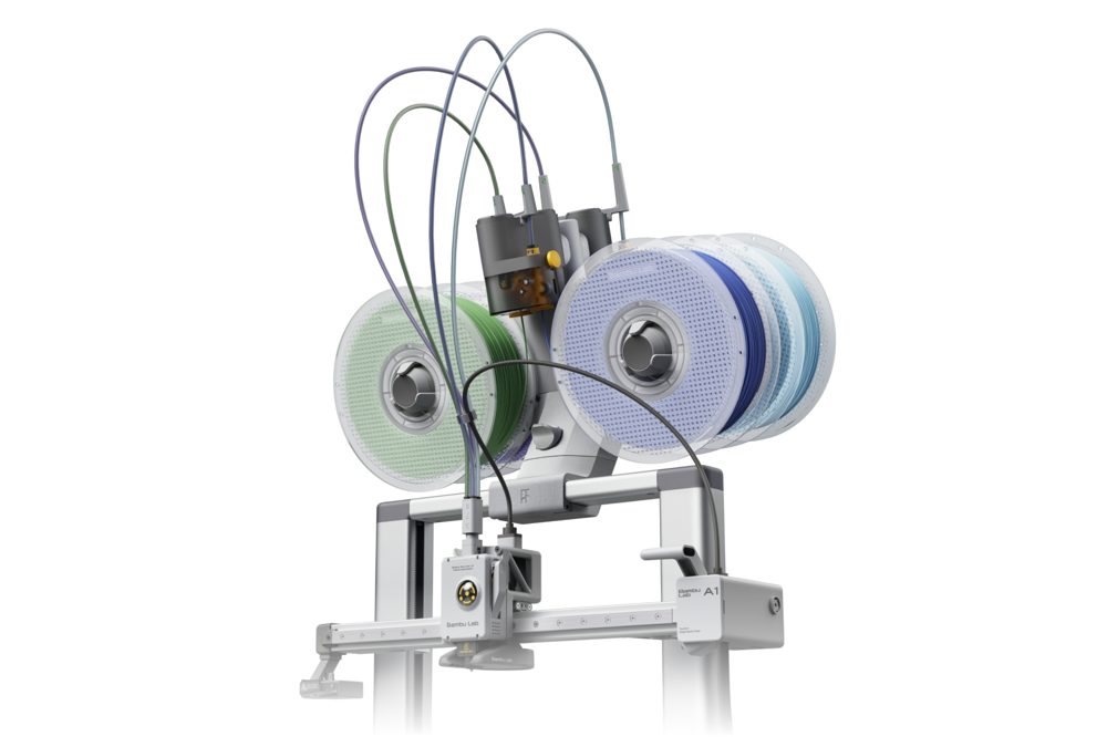 Suporte top mount do AMS Lite impresso em 3D